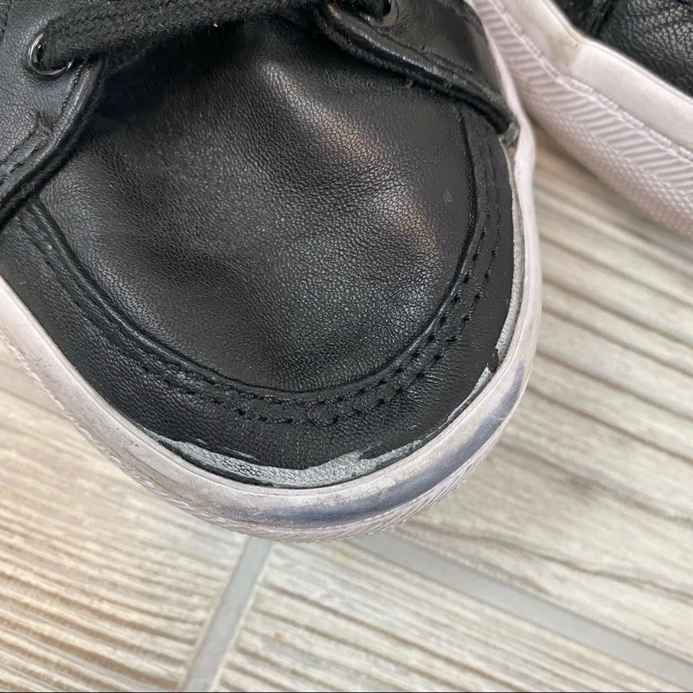 Rebecca Minkoff Sasha Leather Fur Trim Sneakers - Picture 10 of 15